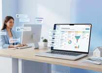 The image shows how VAs help real estate owners with lead automation