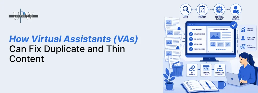 How Virtual Assistants (VAs) Can Fix Duplicate and Thin Content